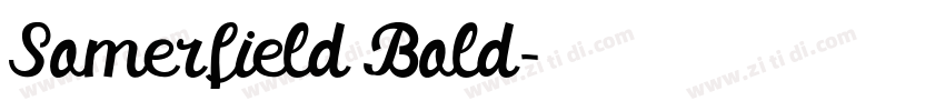 Somerfield Bold字体转换